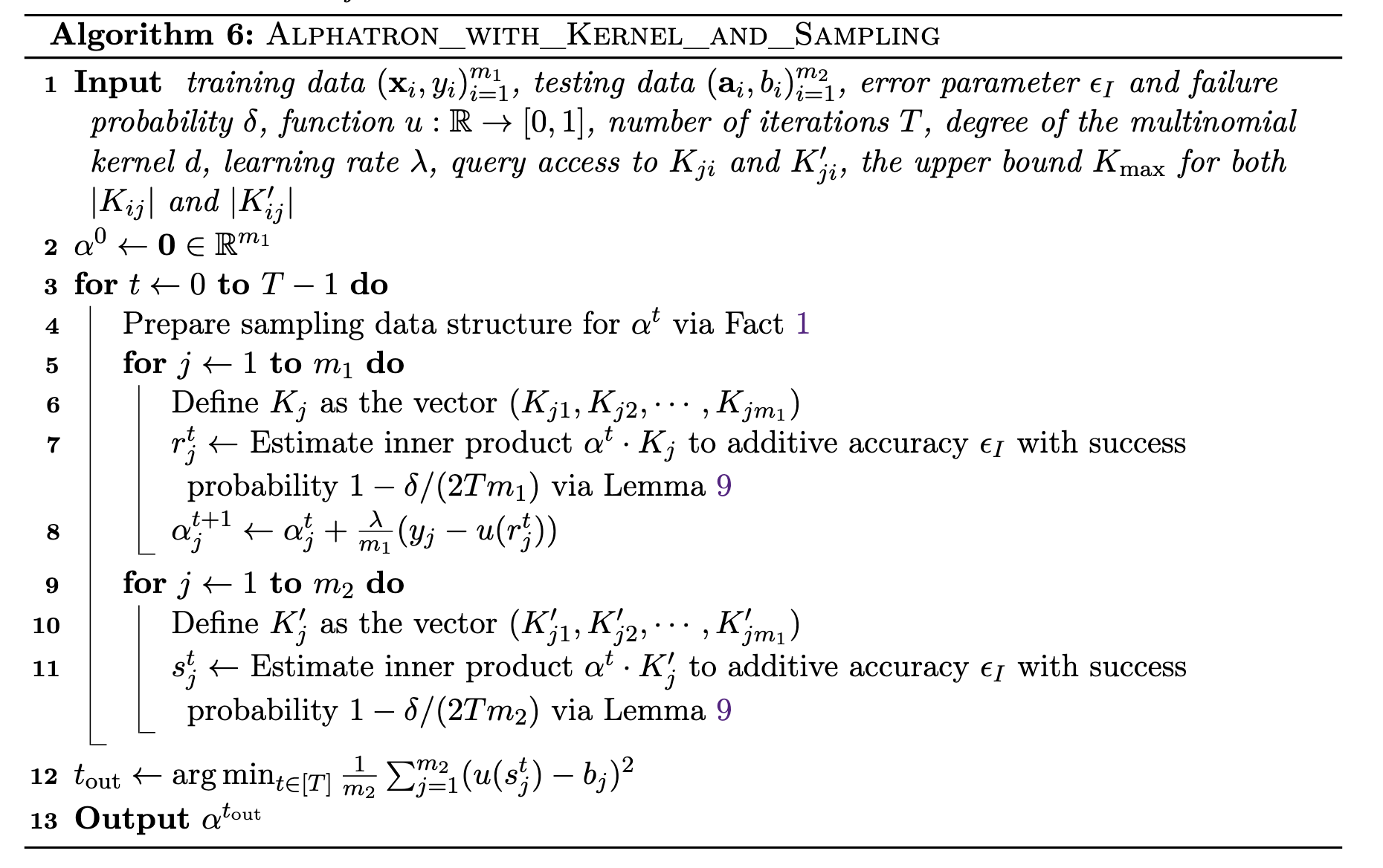 Quantum Alphatron: quantum advantage for learning with kernels and noise
